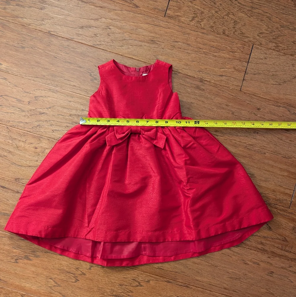 Hope & Henry Girls Holiday Red High Low Dress Size 12-18 Months